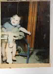 Chris almost 1 years old. Dec.25,1982